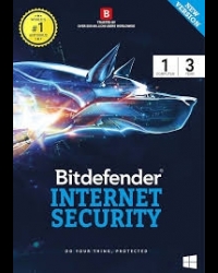 Buy Bitdefender Internet Security 1 Year 3 Device Global Software CD Key and Compare Prices