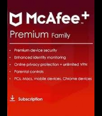 Buy McAfee+ Premium Family 1 Year Unlimited Dev Global CD Key and Compare Prices