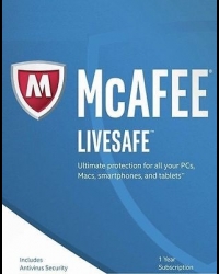 Buy McAfee LiveSafe 2022 1 Year 10 Dev Global CD Key and Compare Prices