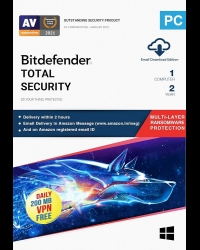 Buy Bitdefender Total Security 2 Years 5 Dev Global Software CD Key and Compare Prices