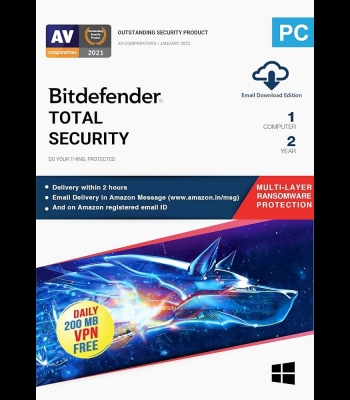 Buy Bitdefender Total Security 2 Years 5 Dev Global Software CD Key and Compare Prices