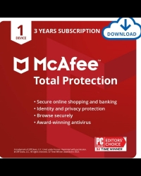 Buy McAfee Total Protection 2023 3 Years 1 Dev Global Software CD Key and Compare Prices