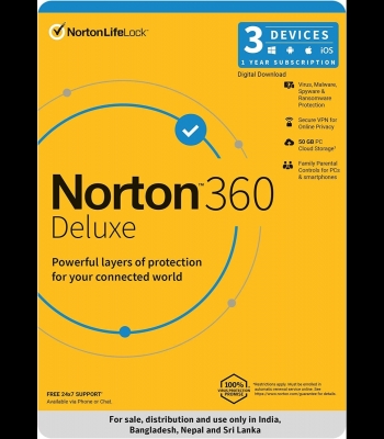 Buy Norton 360 Deluxe + 25 GB Cloud Storage 1 Year 3 Dev North America Software CD Key and Compare Prices