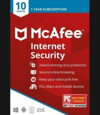 Buy McAfee Internet Security 2019 - 1 Year - 10 Devices CD Key and Compare Prices 