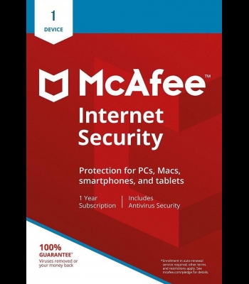 Buy McAfee Internet Security 2021 1 Device 1 Year CD Key and Compare Prices