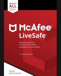 Buy McAfee LiveSafe - 1 Device 1 Year CD Key and Compare Prices