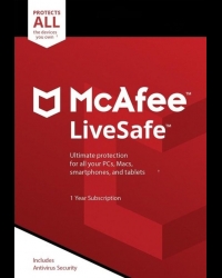 Buy McAfee LiveSafe - 1 Device 3 Years CD Key and Compare Prices