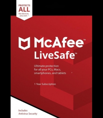 Buy McAfee LiveSafe - Unlimited Devices 1 Year CD Key and Compare Prices
