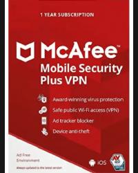 Buy McAfee Mobile Security Plus w/ VPN Unlimited Devices 1 Year McAfee CD Key and Compare Prices