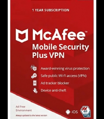 Buy McAfee Mobile Security Plus w/ VPN Unlimited Devices 1 Year McAfee CD Key and Compare Prices