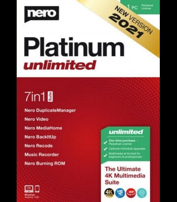 Buy Nero Platinum Unlimited 2021 - 1 PC Lifetime CD Key and Compare Prices