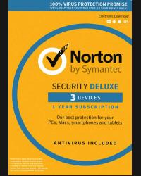 Buy Norton Security Deluxe - 3 Device - 1 Year - Norton Key CD Key and Compare Prices