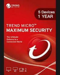 Buy Trend Micro Maximum Security 5 Devices 1 Year Key CD Key and Compare Prices