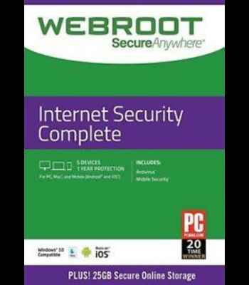 Buy Webroot SecureAnywhere Internet Security COMPLETE 1 Device 1 Year Key CD Key and Compare Prices