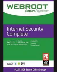 Buy Webroot SecureAnywhere Internet Security COMPLETE 5 Devices 1 Year Key CD Key and Compare Prices