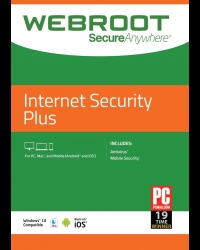 Buy Webroot SecureAnywhere Internet Security Plus 3 Devices 1 Year Key CD Key and Compare Prices