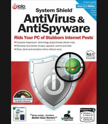 Buy iolo System Shield AntiVirus and AntiSpyware 5 Devices 1 Year iolo CD Key and Compare Prices
